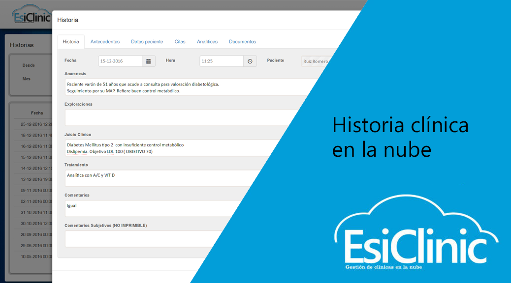 Historia clínica en la nube