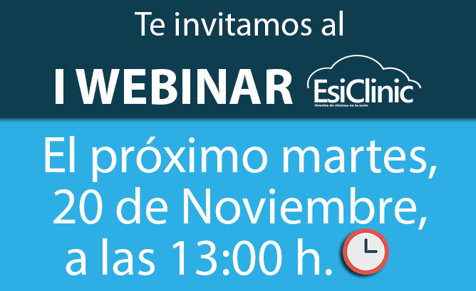 Te invitamos al i webinar esiclinic